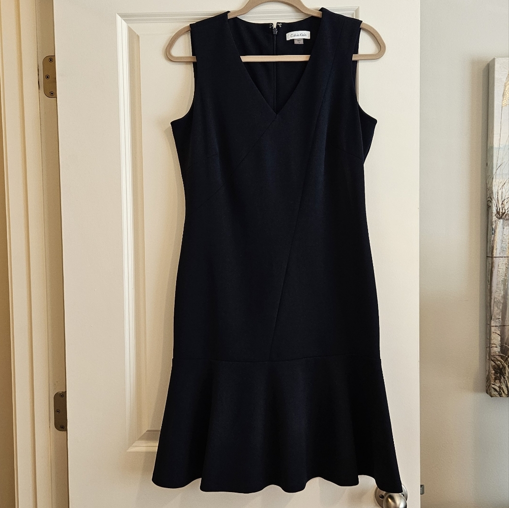 Calvin Klein navy dress, size 10, EuC